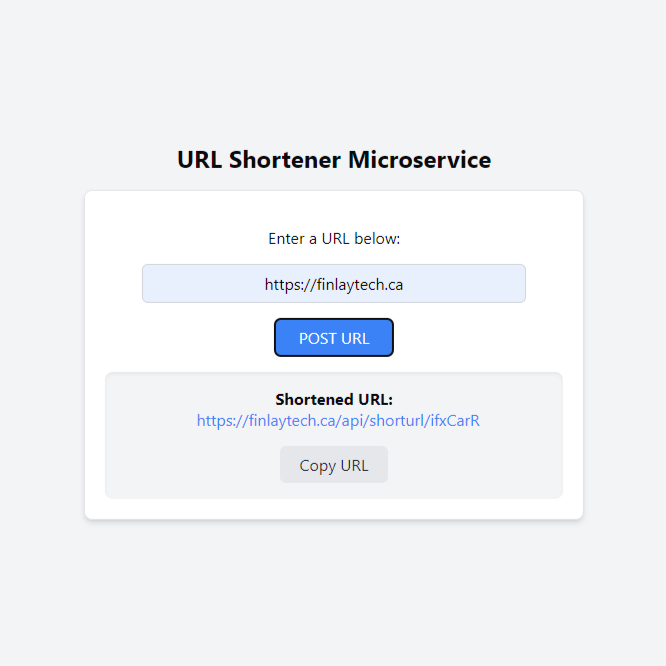 URL Shortener Project Picture
